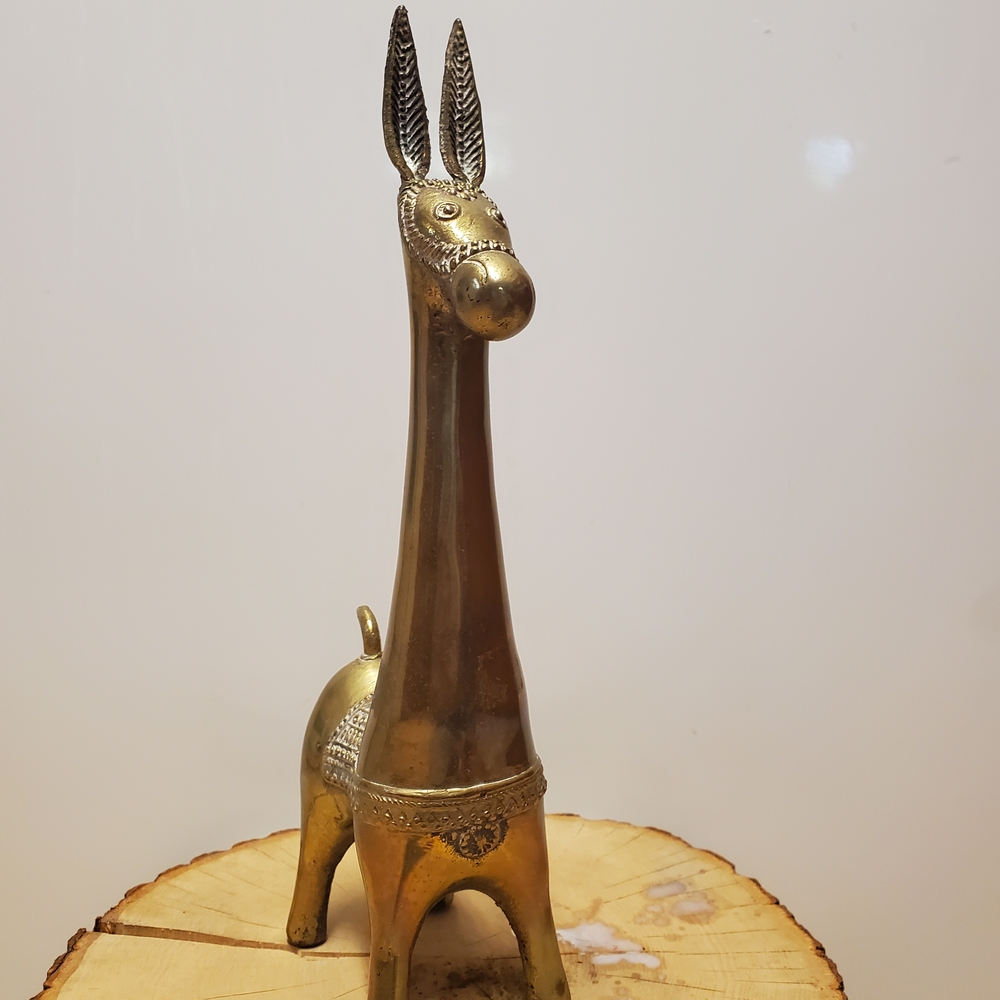 Brass Giraffe Figurine